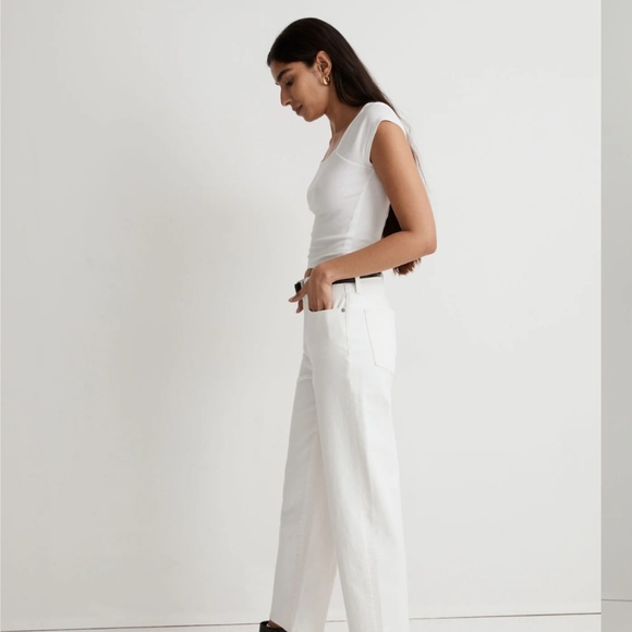 NWT Madewell The Perfect a vintage Wide Leg Crop Jean P27 - Picture 8 of 8